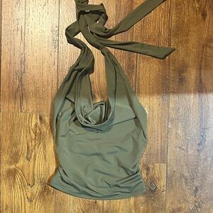 Garage Sage Green Halter Top